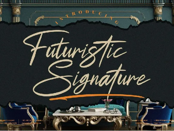 Futuristic Signature font