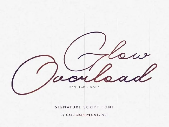 Glow Overload font