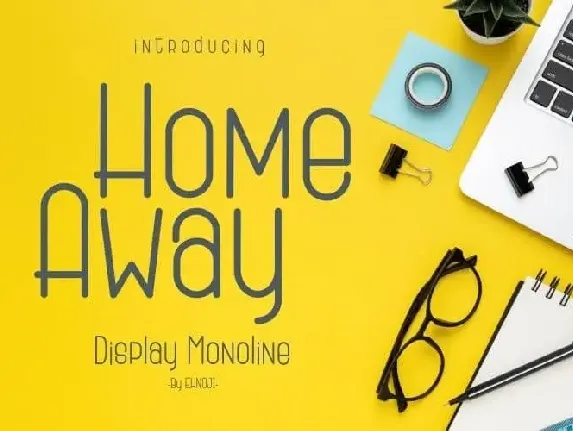 Home Away Display font