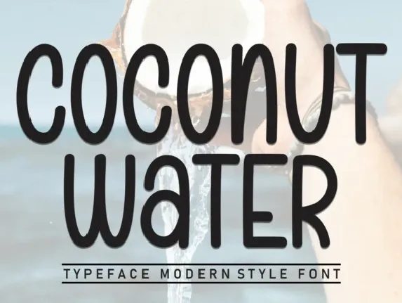 Coconut Water Display font