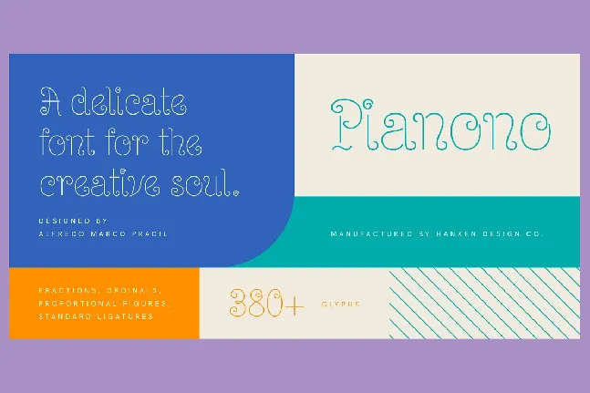 Pianono Typeface font