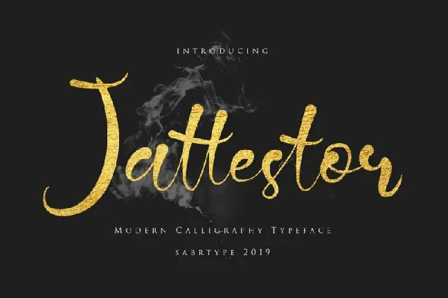 Jattestor Script font