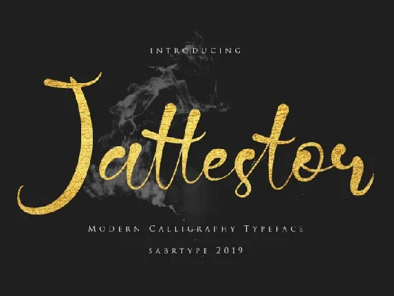 Jattestor Script font