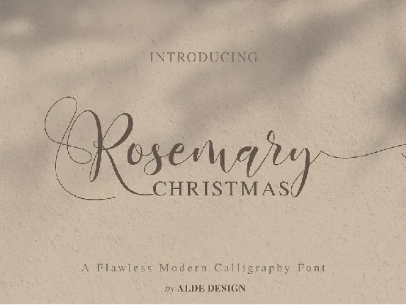 Rosemary Christmas font