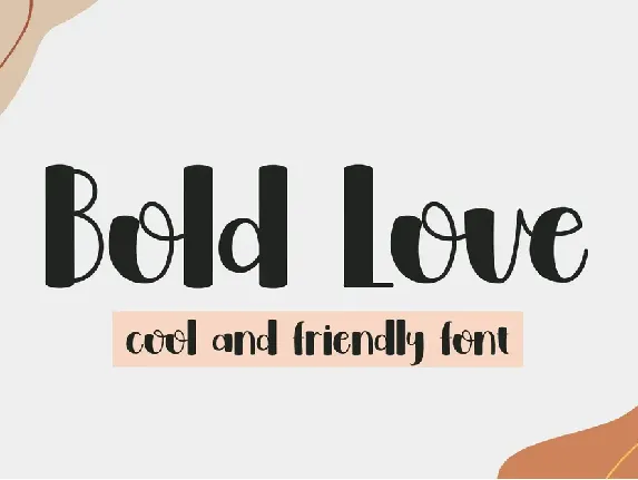 Bold Love - Personal Use font