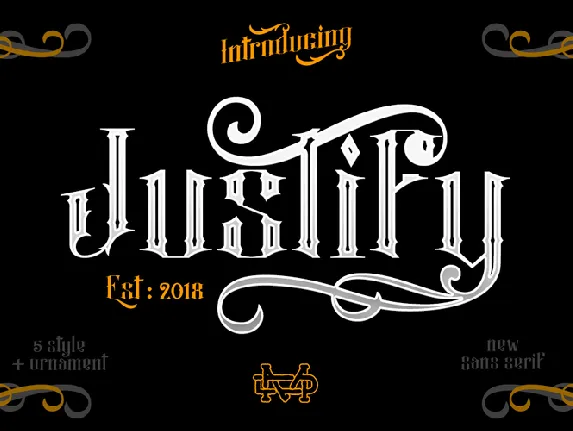 Justify font