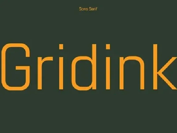 Gridink font