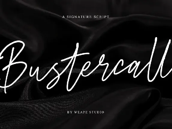 Bustercall font