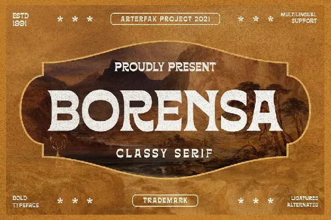 Borensa font