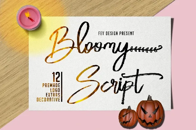 Bloomy Script Free font