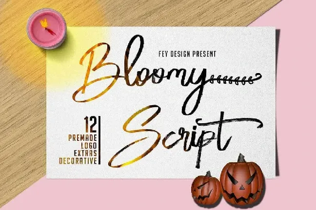 Bloomy Script Free font