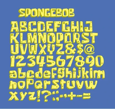 Spongebob font