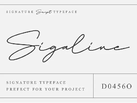 Sigaline font