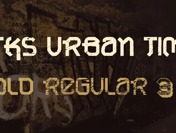 VTKS URBAN TIME font