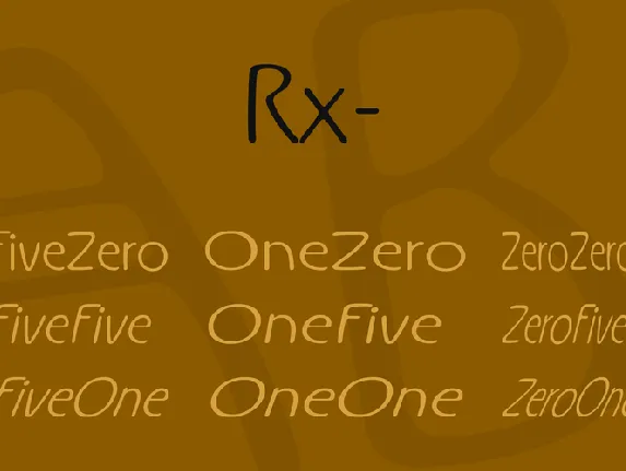 Rx font