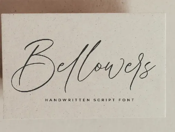 Bellowers font