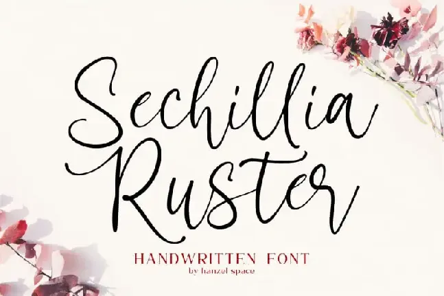 Sechillia Ruster – Handwritten font