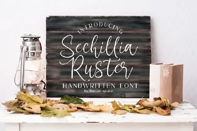 Sechillia Ruster – Handwritten font