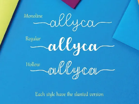 Allyca Family font