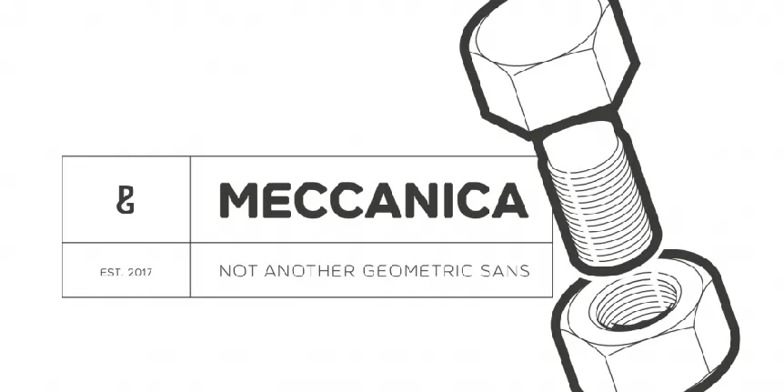 Meccanica Family font