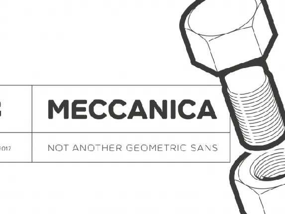 Meccanica Family font