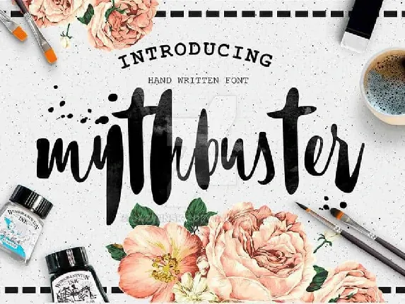 Mythbuster Script Free font