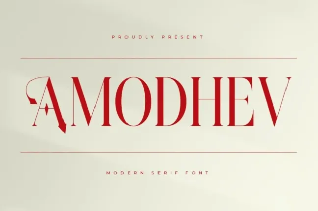 Amodhev font