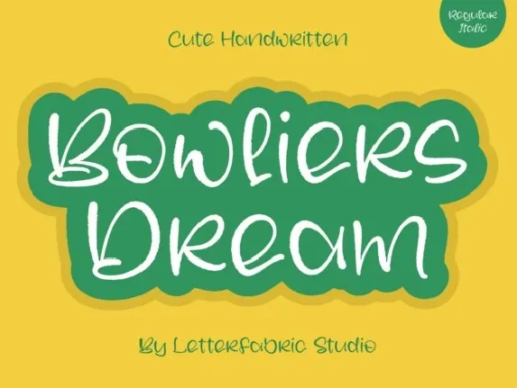 Bowliers Dream font