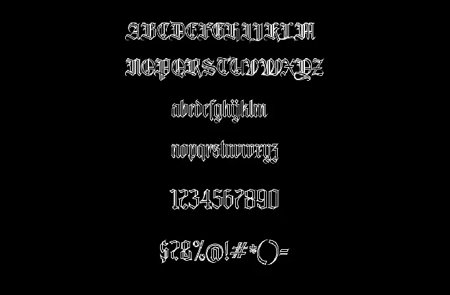 Avestrava Outermost font