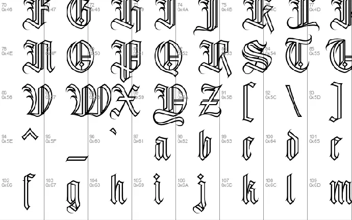 Avestrava Outermost font