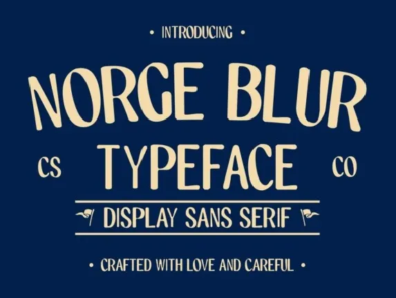 Norge Blur font