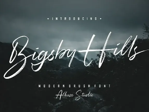 Bigsby Hills Demo font