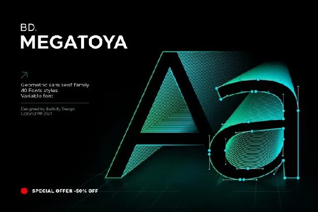 BD Megatoya font