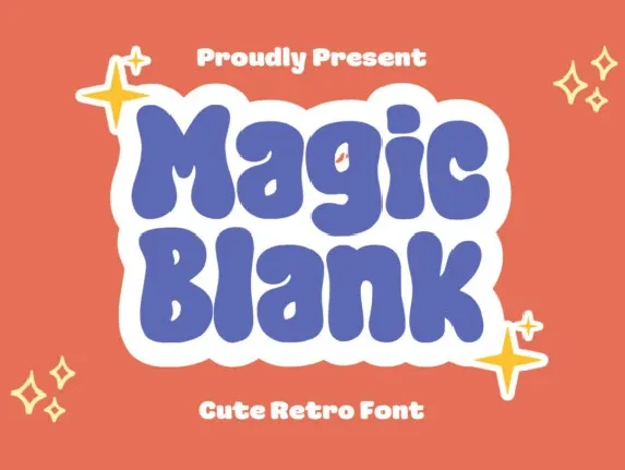 Magic Blank Display font