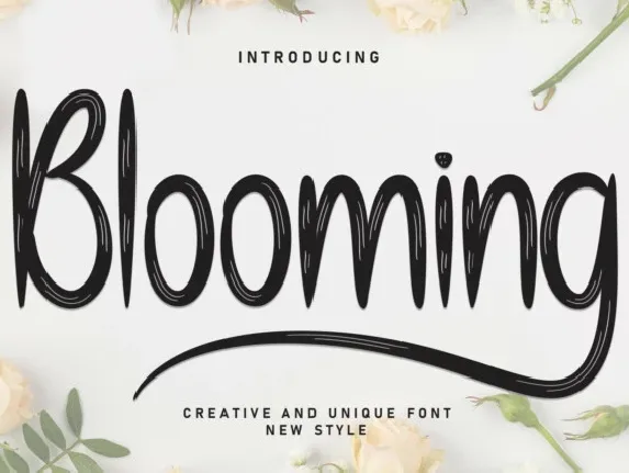 Blooming Script Typeface font