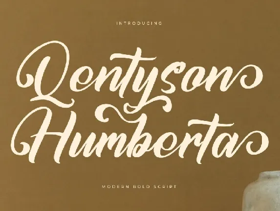 Qentyson Humberta DEMO VERSION font