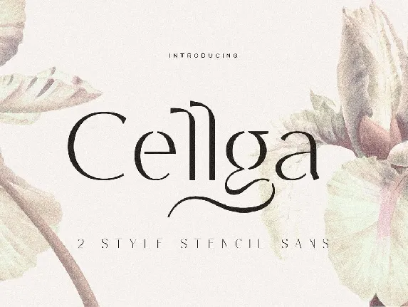 Cellga font