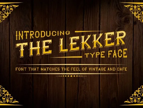 The Lekker Vintage font