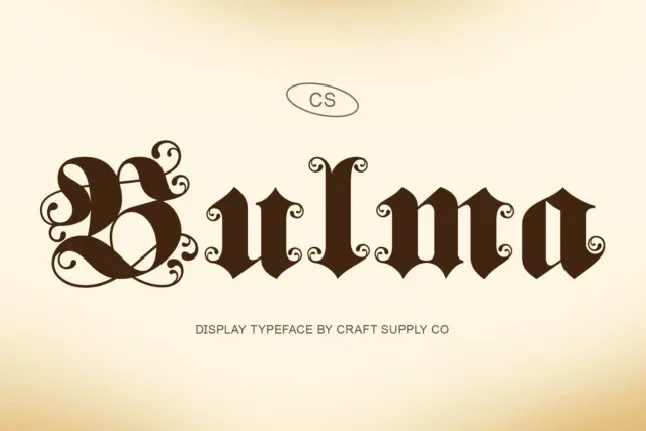 CS Bulma font