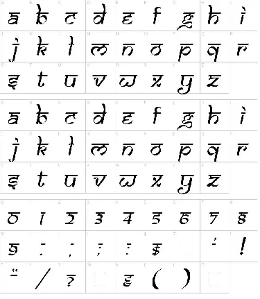 Samarkan font