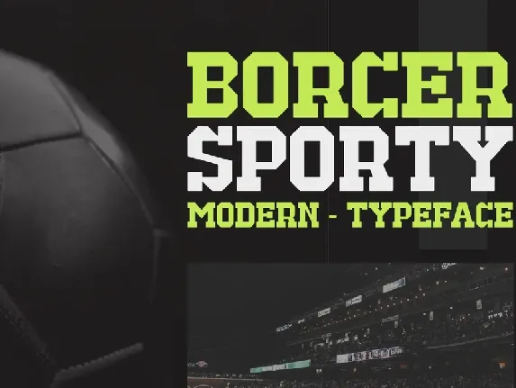 Borcer Sporty font