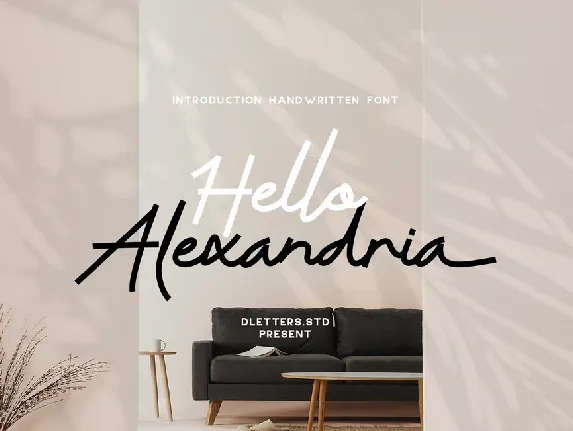 Hello Alexandria font