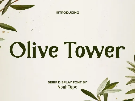 OliveTowerDemo font