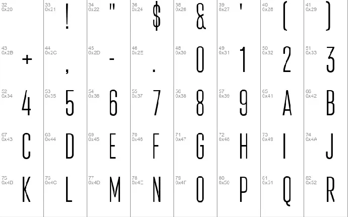 Attentica 4F font