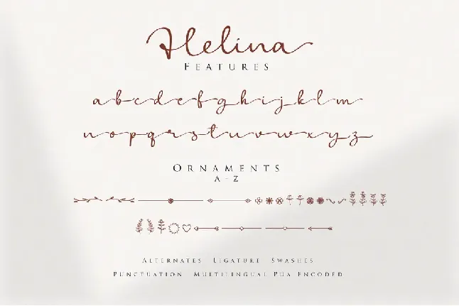 Helina Script Family font