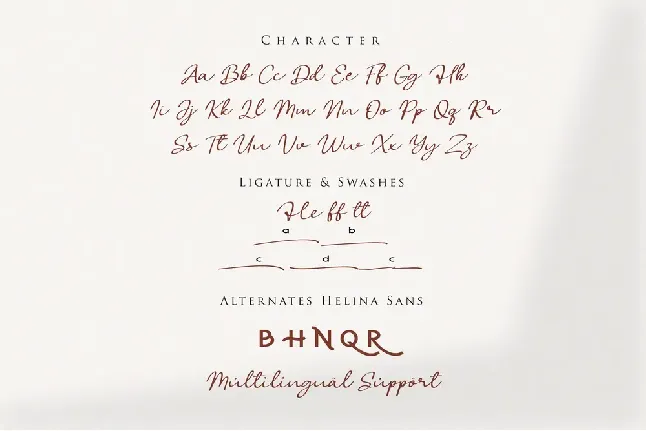 Helina Script Family font