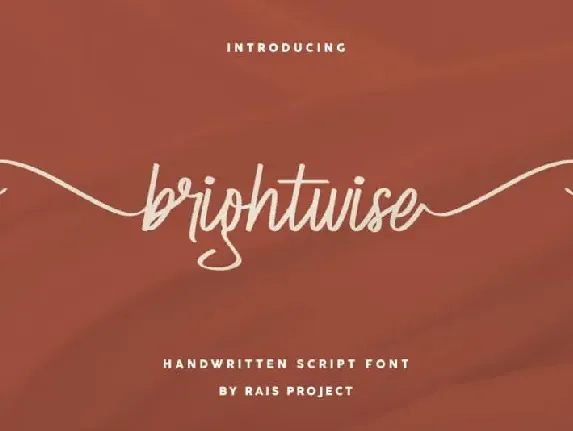 Brightwise Handwriting font