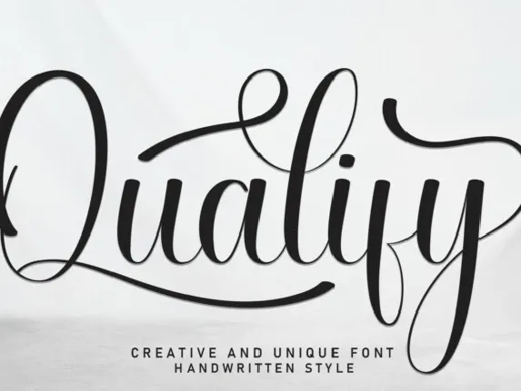 Qualify Script font