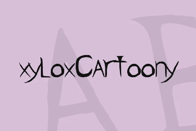 xyloxCartoony font