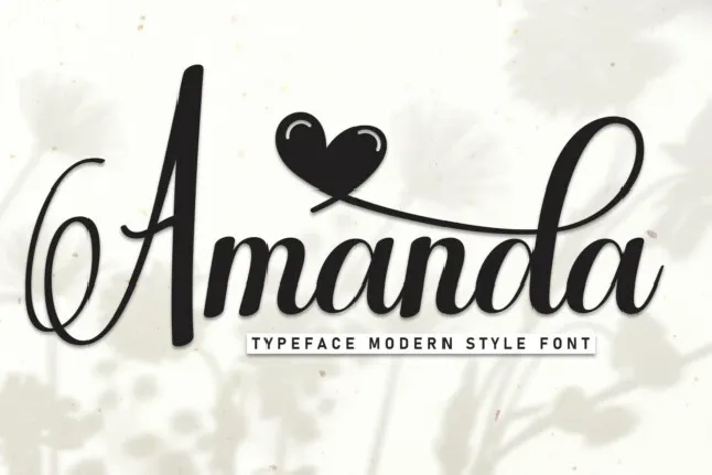 Amanda Script font